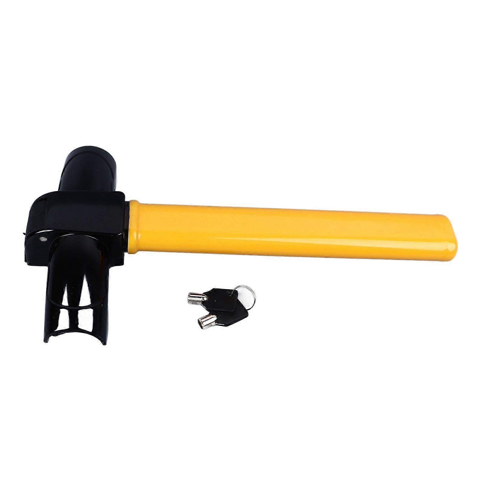 Vehicle steering wheel lock for A3 steel T-shape anti-theft security device with 2 keys