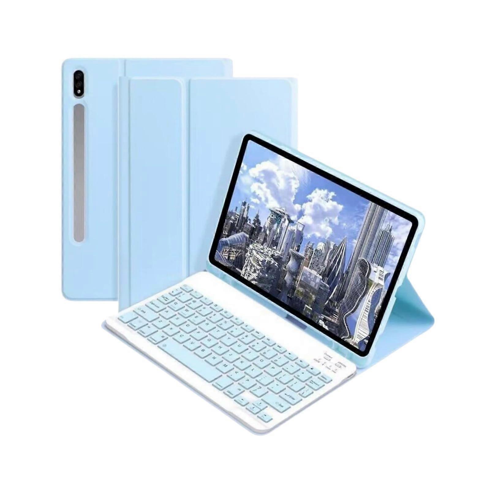 Keyboard Case For Tab A9+ 2023 11In Bluetooth Wireless Keyboard Auto Sleep/Wake Smart Folio S Pen Holder