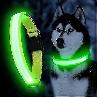 Collar para perros LED recargable USB ultraligero - Collar LED ajustable para perros - Collar impermeable para perros - Collar para perros intermitente Visibilidad y seguridad LUS