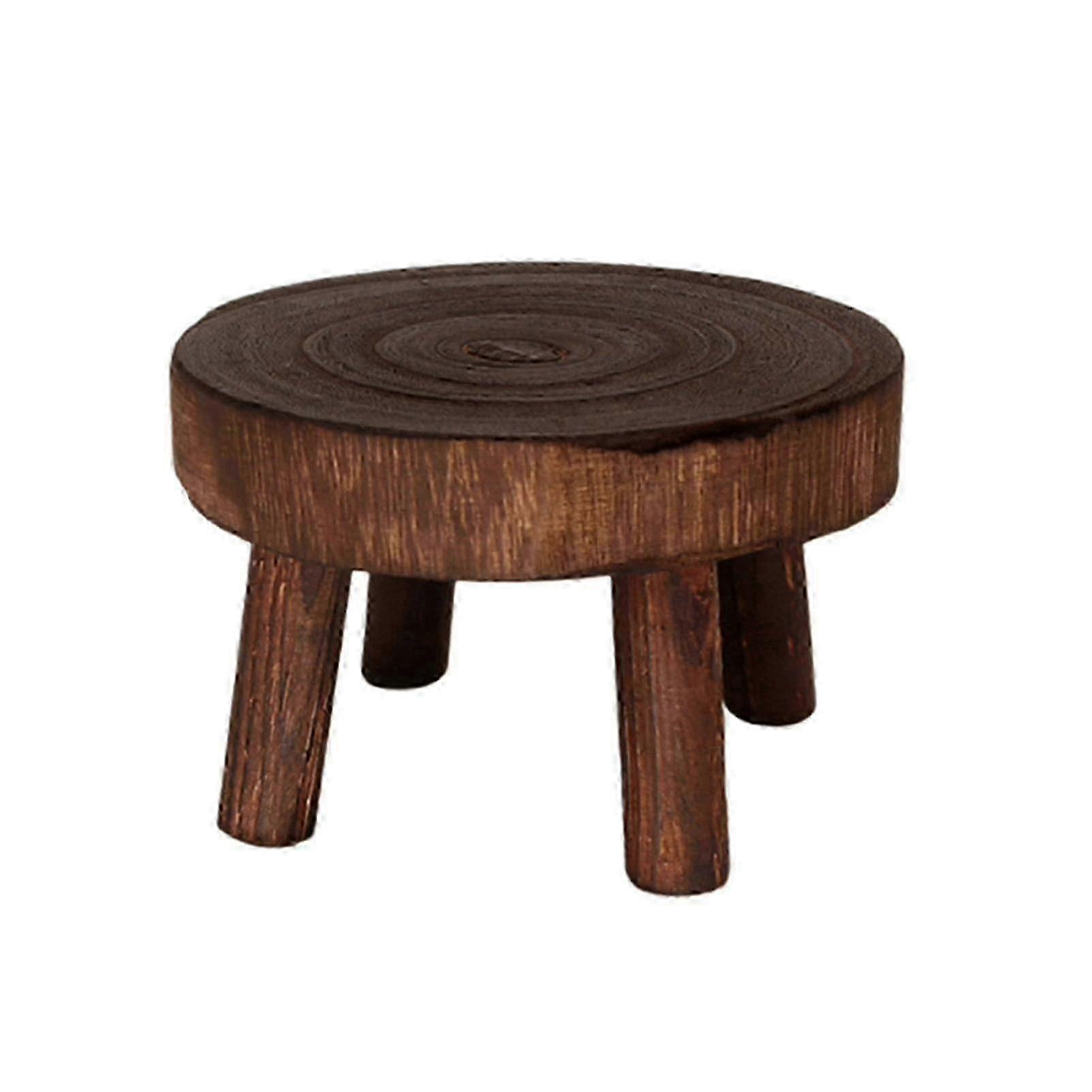 Mini Trä pall blomma display stativ moderna krukväxter stöd för inomhus