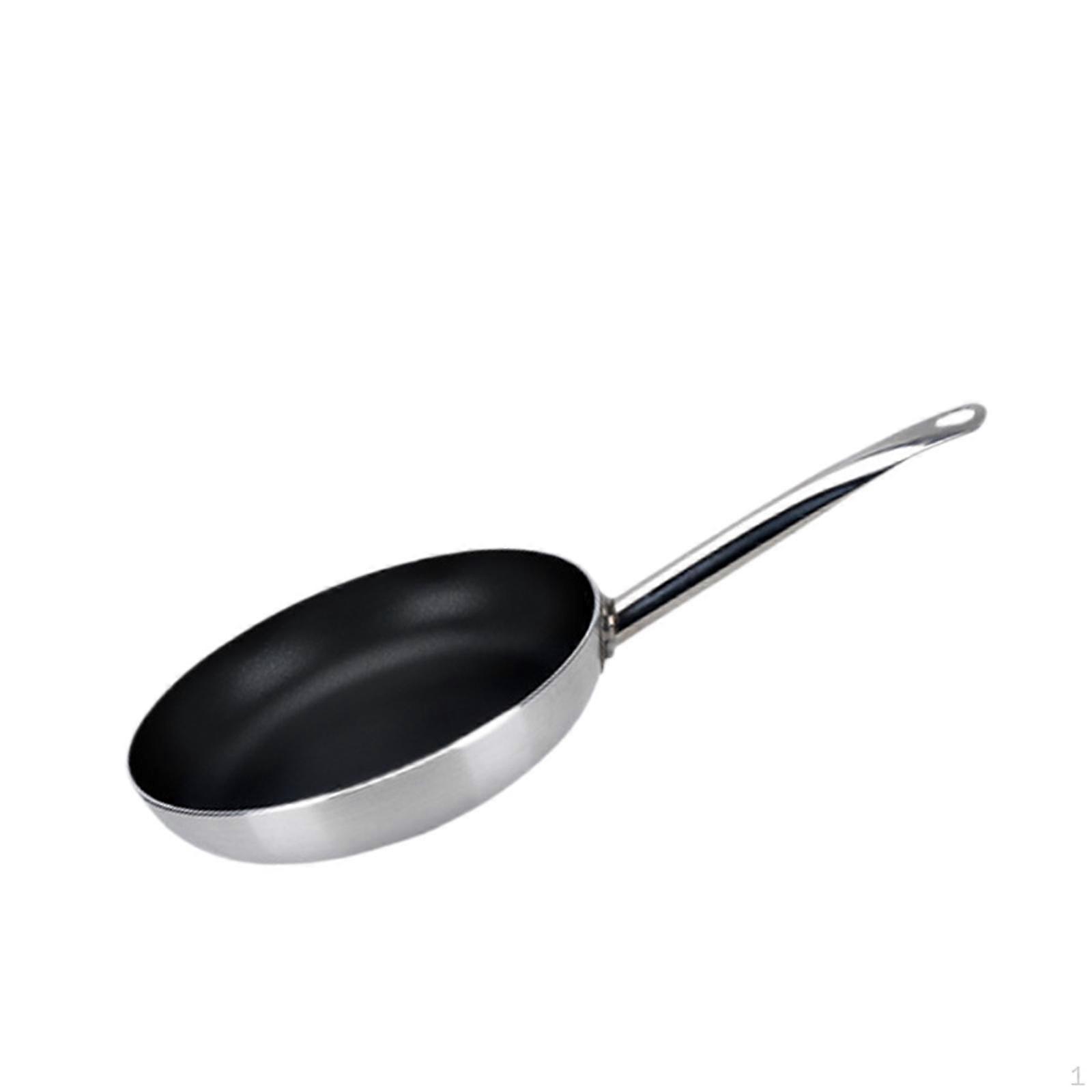 Aluminium Frying Pan for Induction Cooking with Long Handle And Round Design