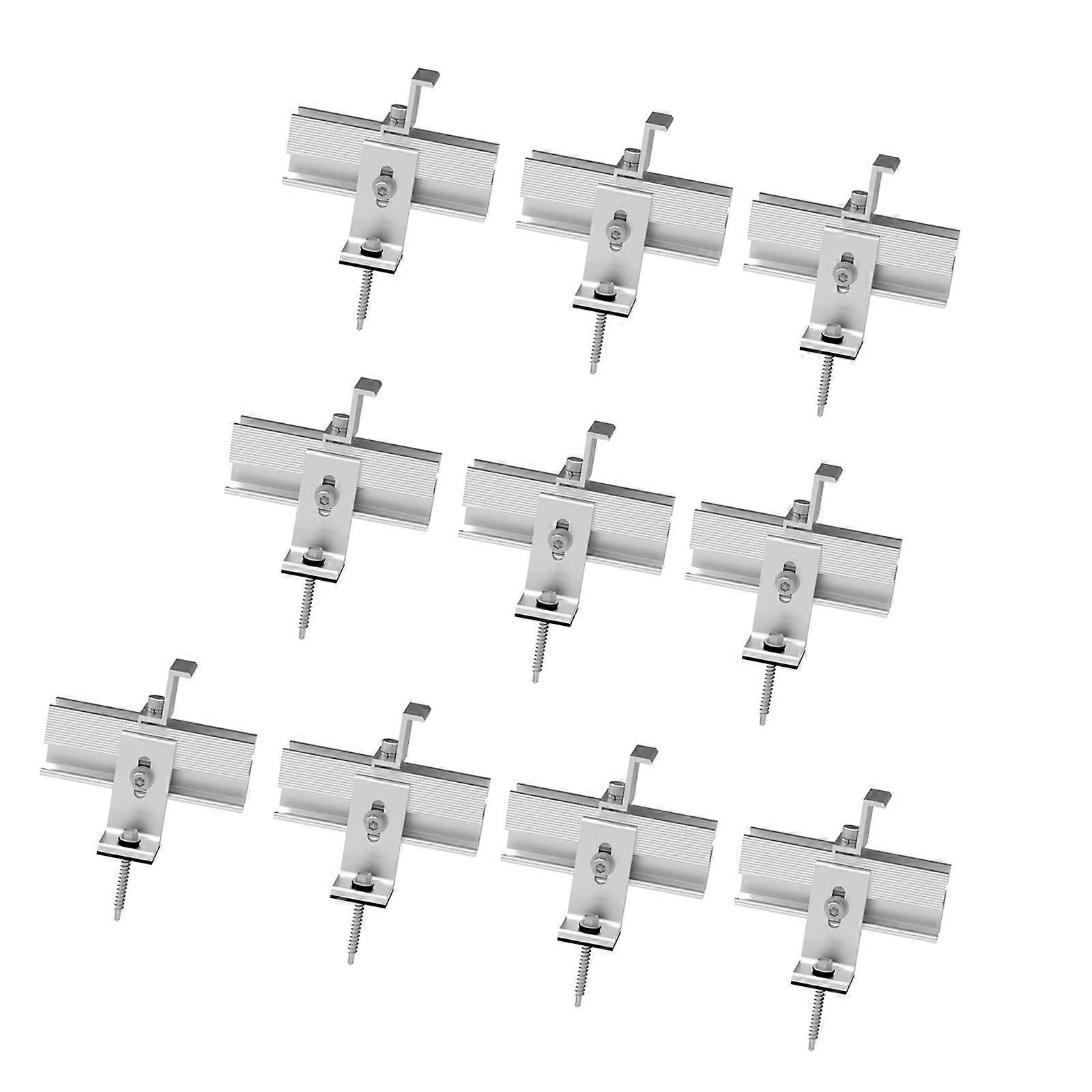 10Pcs Multipurpose Solars Panel Mounting Brackets Designs for Stability on Roofs and Boats Yachts Applications Multicolor