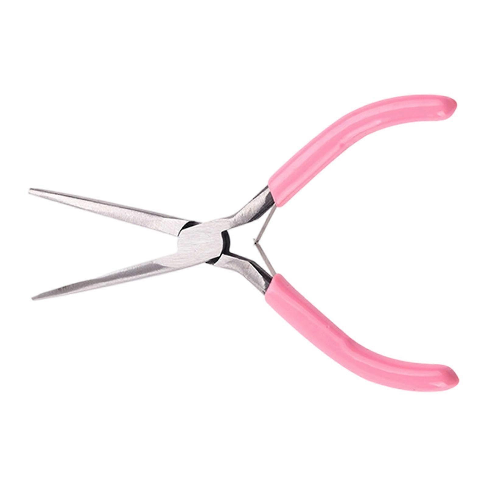 Professional Pink Miniature Crafting Pliers Fit for Intricate Tasks Nonslip Grip Handle Ensures Comfortable Extended Use Multicolor