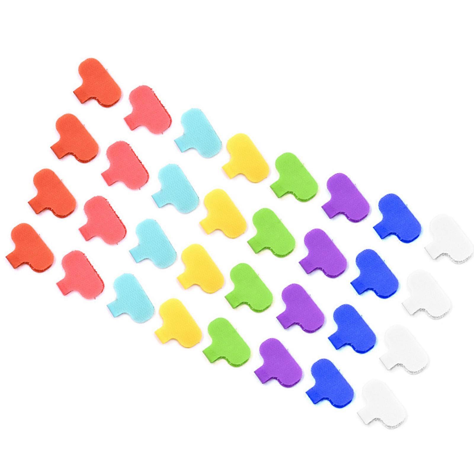 Small Sticker Cable Markers Waterproof Ticket with Write Surfaces Suitable for IT Engineers Outdoor Wiring Projects Multicolor