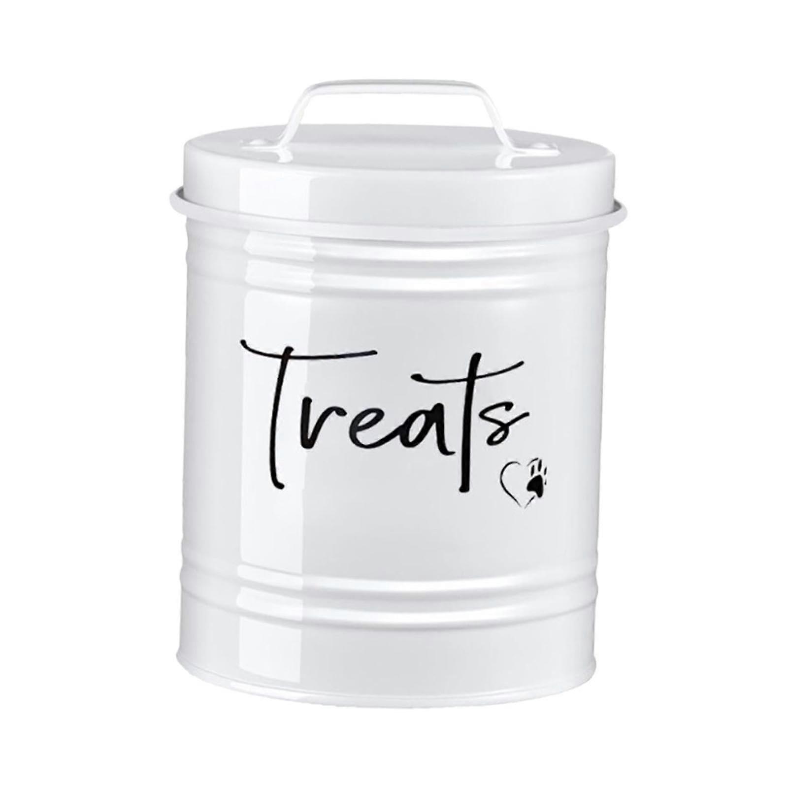 Airtight Dog Food Storage Container Portable  Container White Sealing Lid Cookie Jar For Park And Hiking