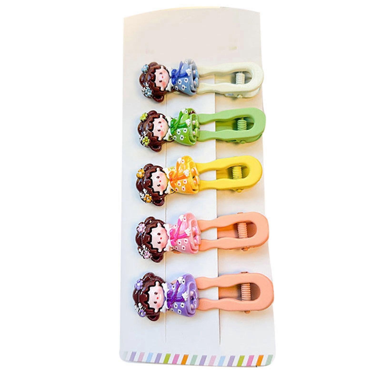 Cartoon Design Resin Hair For Kids With And Colorful Styles For Daily Use  D