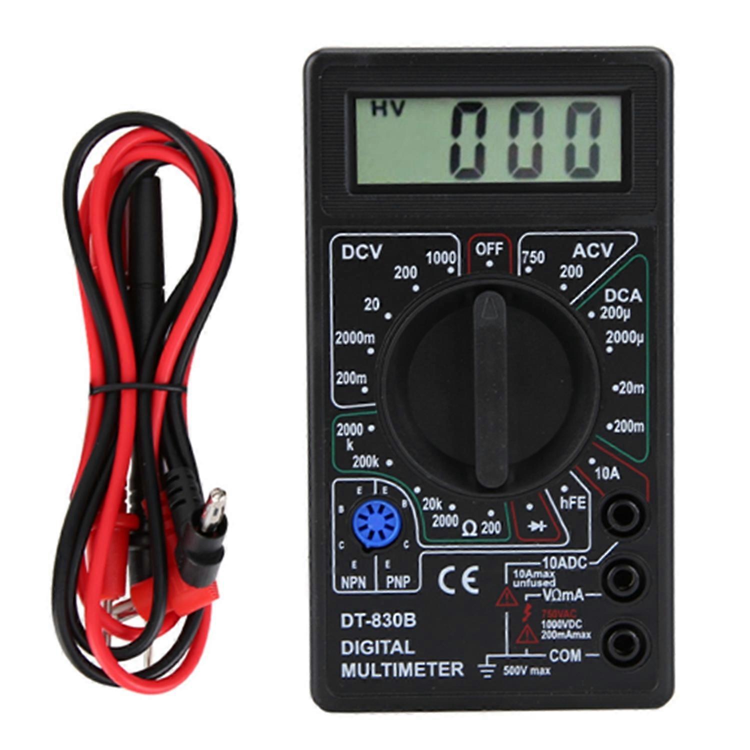 DT-830B Multifunctional Portable LCD Digital Multimeter Amp Volt Ohm Tester Voltmeter Ohmmeter Meter