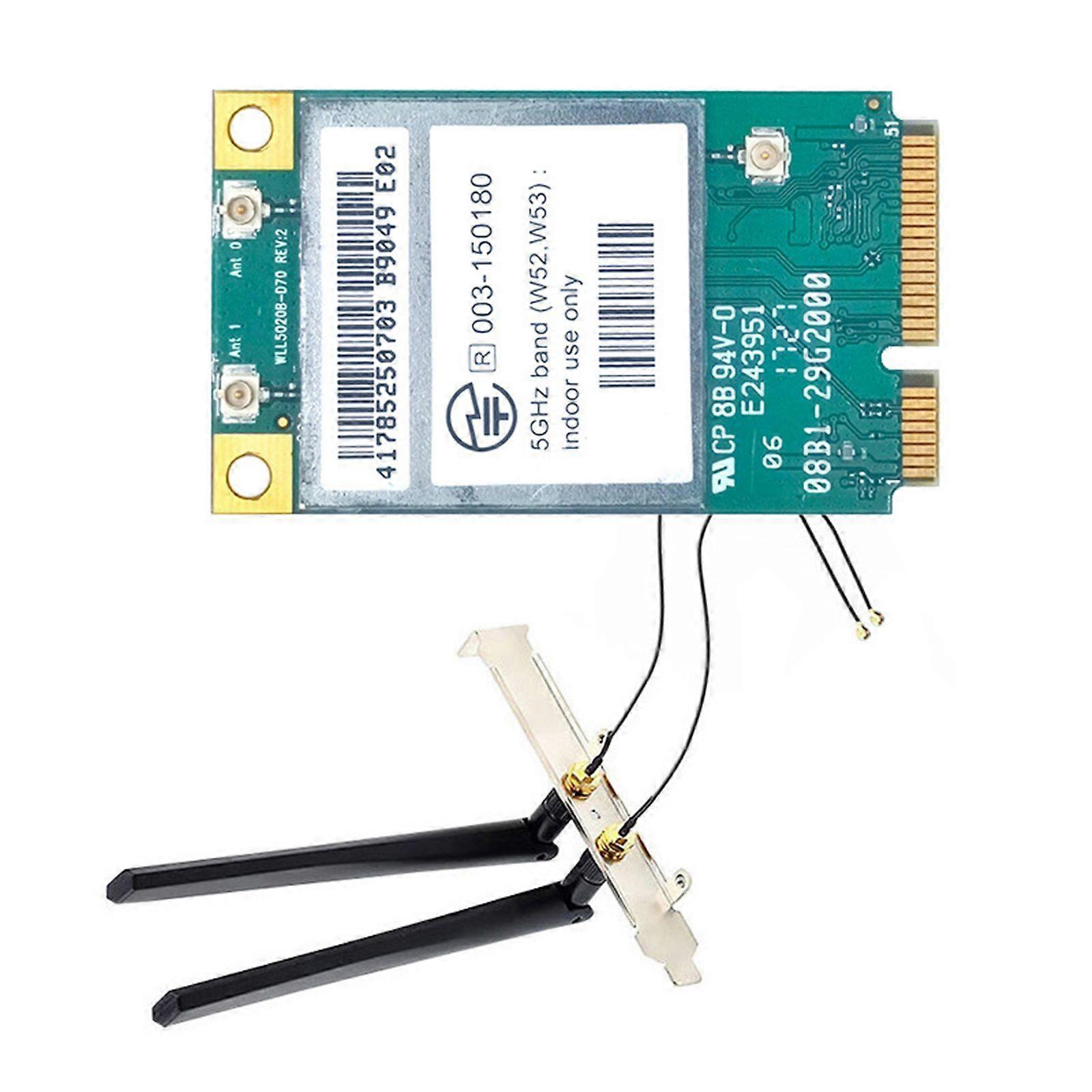 BCM94350  Fast Wireless Card With BT4.1, Mini PCIE WIFI 5 Adapter Card 1200Mbps For Gaming PC Notebook Multicolor