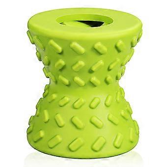 Dog Toy Treat Dispenser Enrichment Toys Dumbbell Feeder Interactive Bite Resistant Rubber
