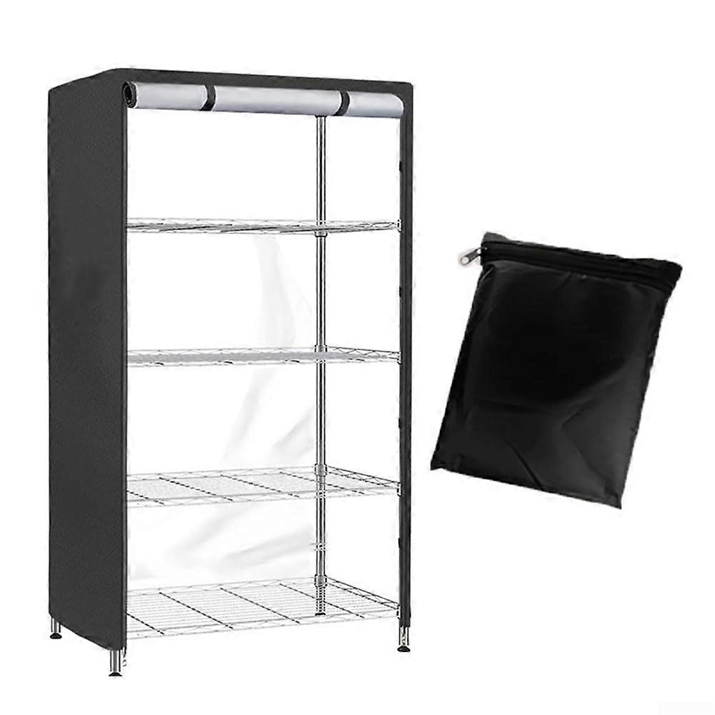 Waterproof Storage Shelf Cover SeeThrough Mesh for 48 L x 18 W x 72 H Racks with EasyAccess Zippers