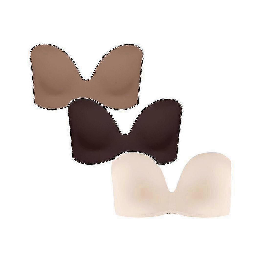 wonderbra Ultimate Strapless Bra With Silicone Dot Moulded Magic Hands Push Up Technology W032d Comfortable Invisible Support