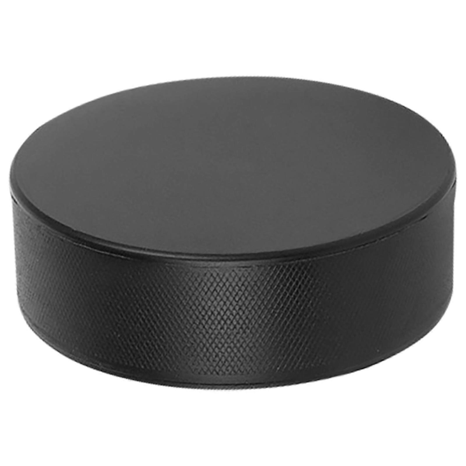 Black Hockey Pucks Solid Construction for Ice Hockey 3Pcs Set