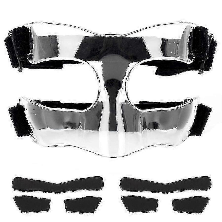 Adjustable Face Guard for Sports Training Nose Protector with Padding