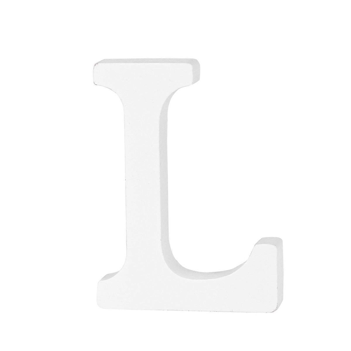 Home Decor L Shape Letter Simple Diy Party Decoration Vocabulary Creation Bamboo 6.00X1.20X8.00CM 1Set