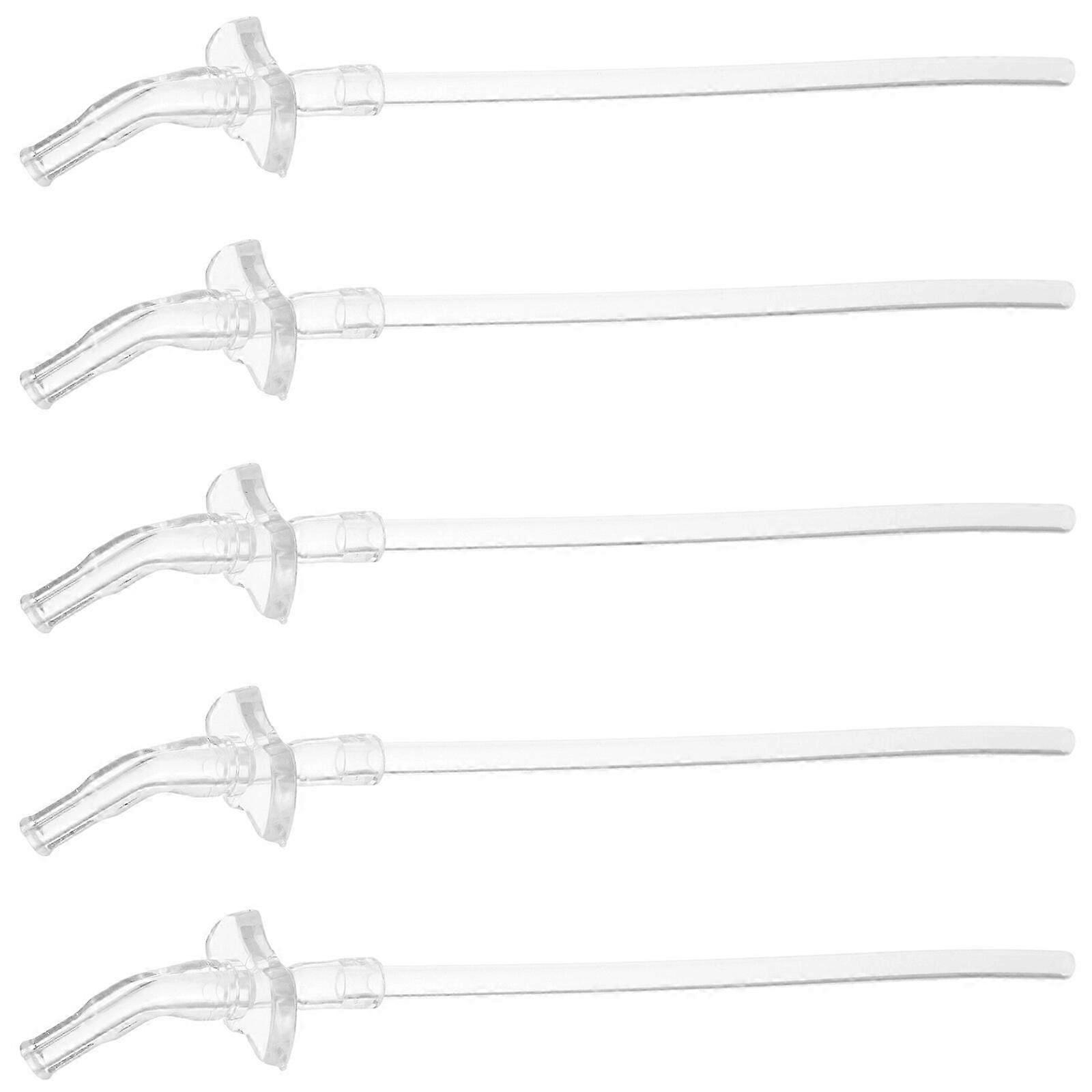 BPA-Free Silicone Drinking Straws Set 5pcs