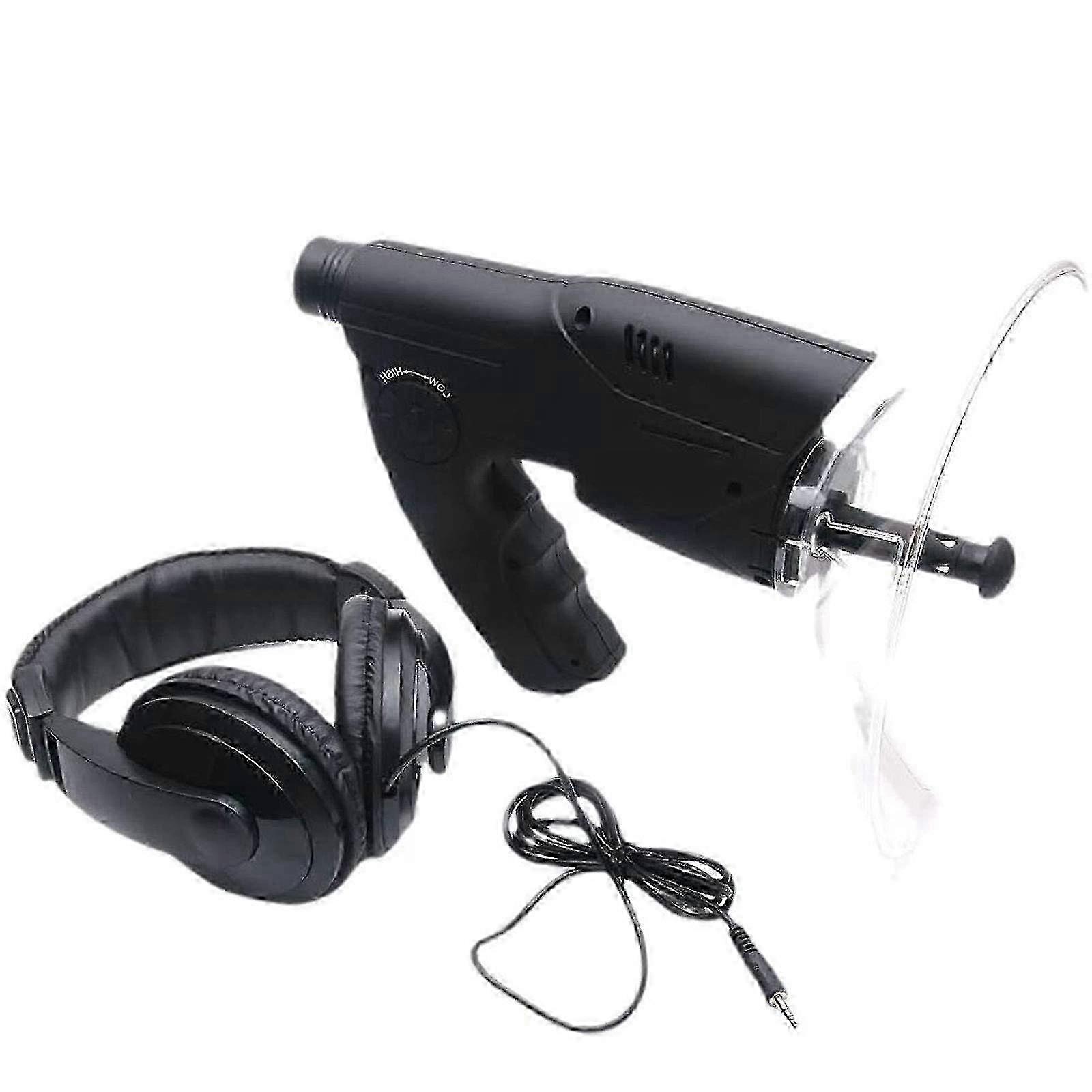 x Parabolic Microphone Monocular 8X Monocular Sound Amplifier Bionic Ear for Birds & Nature Observation