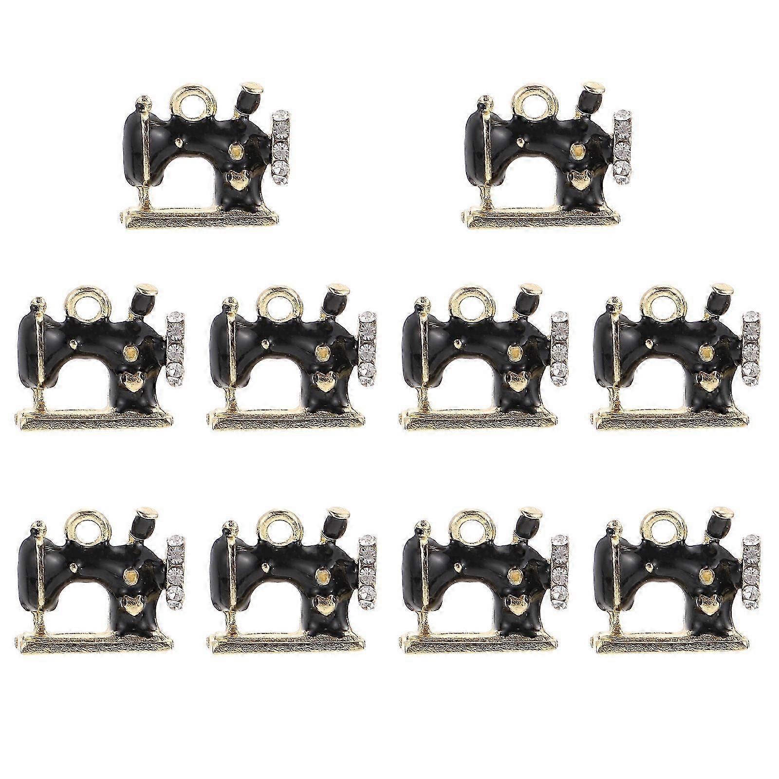 10 stuks mooie hangers sieraden naaimachine vorm decors sleutelhangers