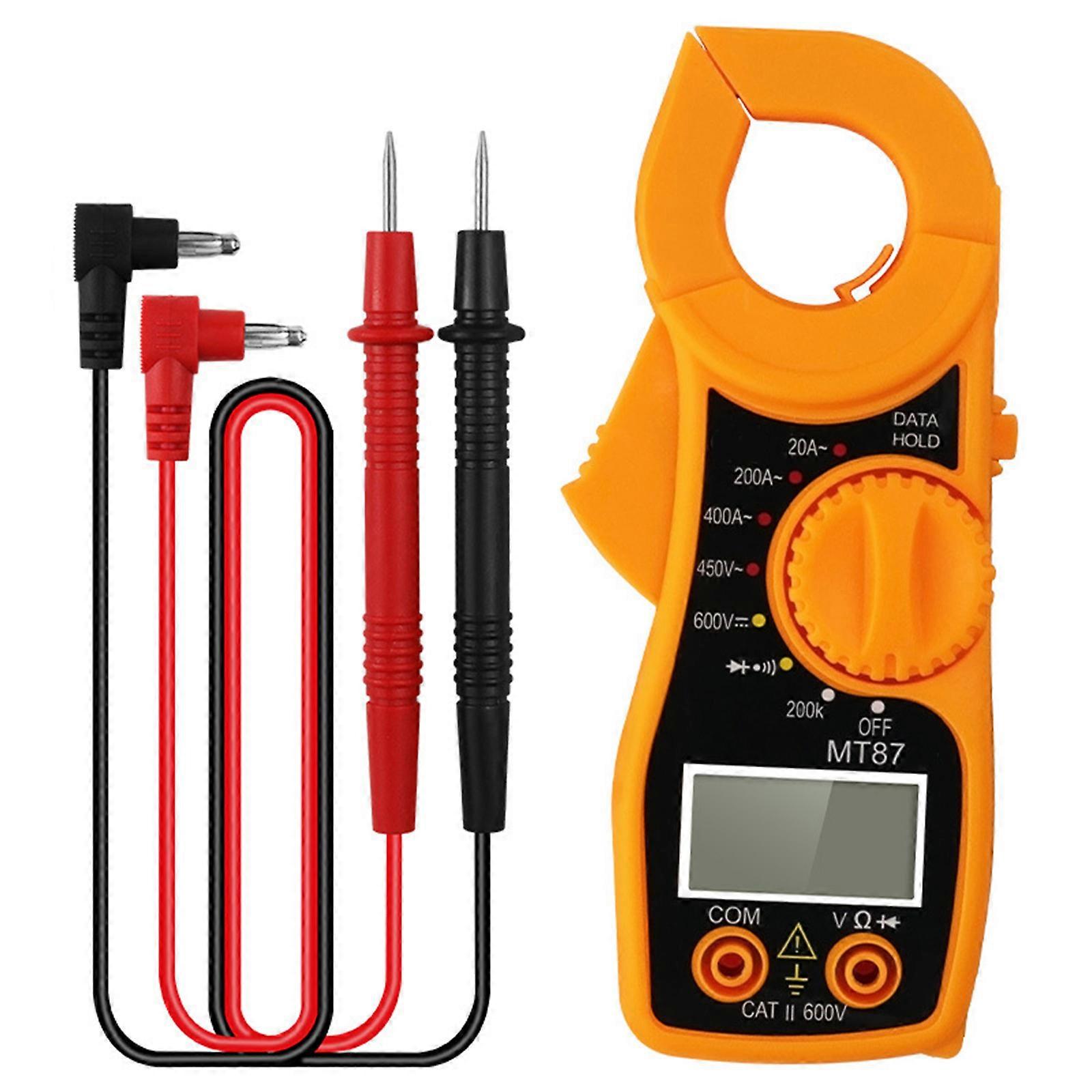 Compacted Digital Clamp Meter Featuring Data Hold Function Lightweight ABS Design and Pocket Size for Easy Portability Multicolor