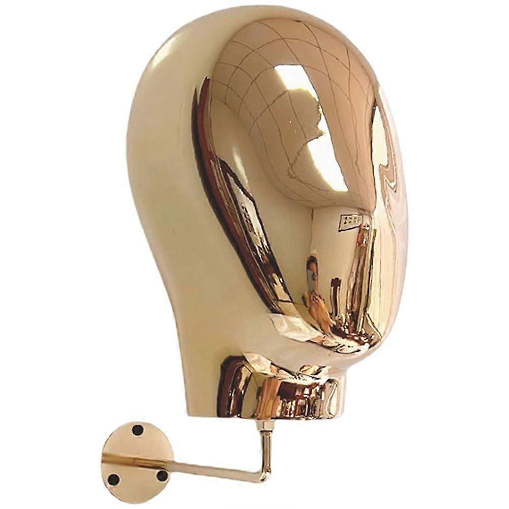 Wall Mounted Wig Stand with Stable Mannequin Head for SpaceSaving Hat and Wig Display