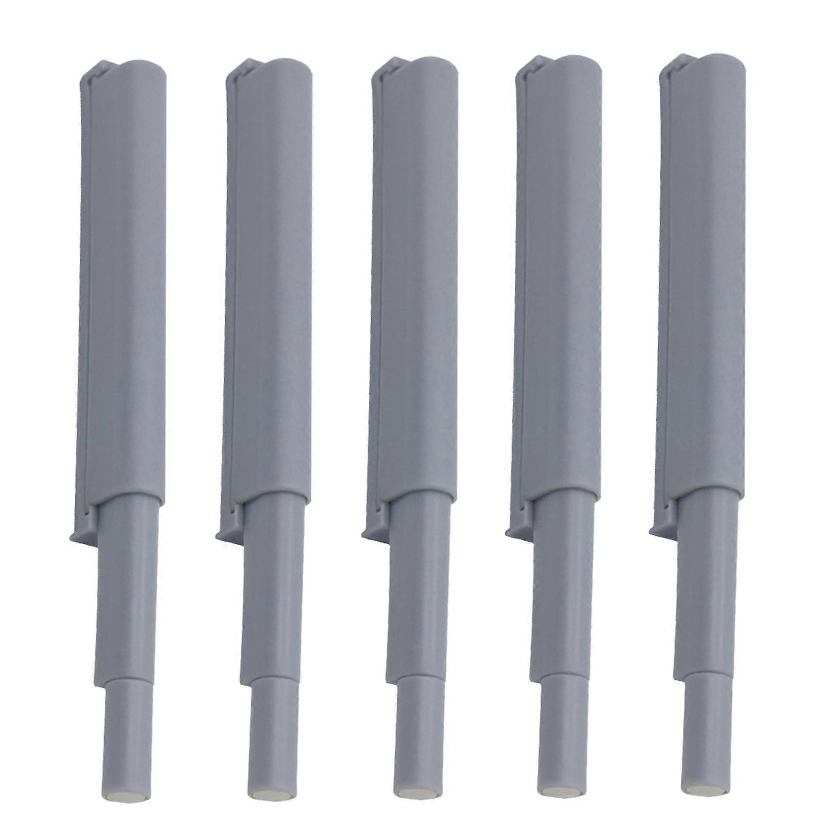 5Pcs Cabinet Door Touch Open Damper Buffer with Magnet ABS for Drawer and Closet Hinges