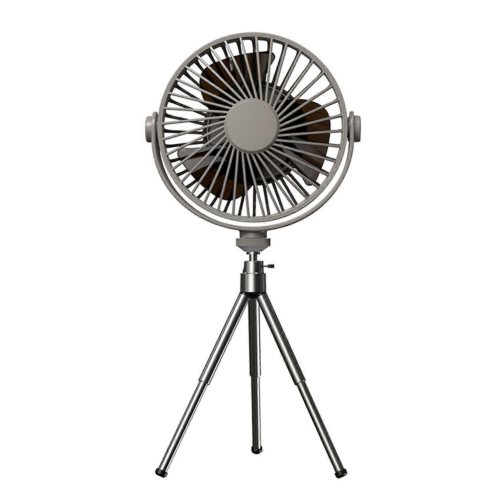 Multifunctional Tripod Outdoor Camping Fan with Smart Remote and Timer, Gray