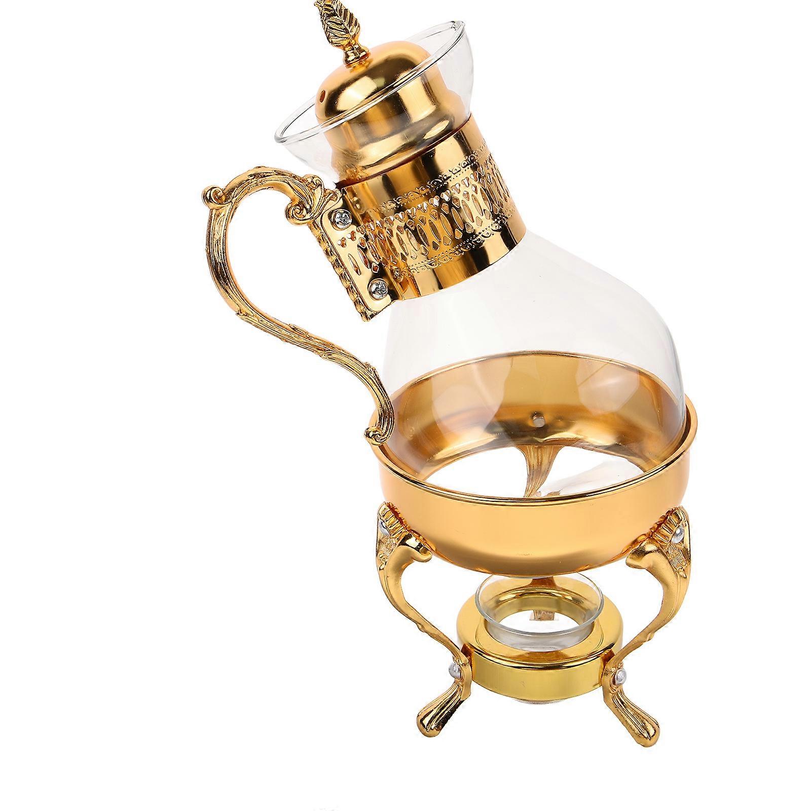 Arabic Style Coffee Pot Set for Use 1Set Golden