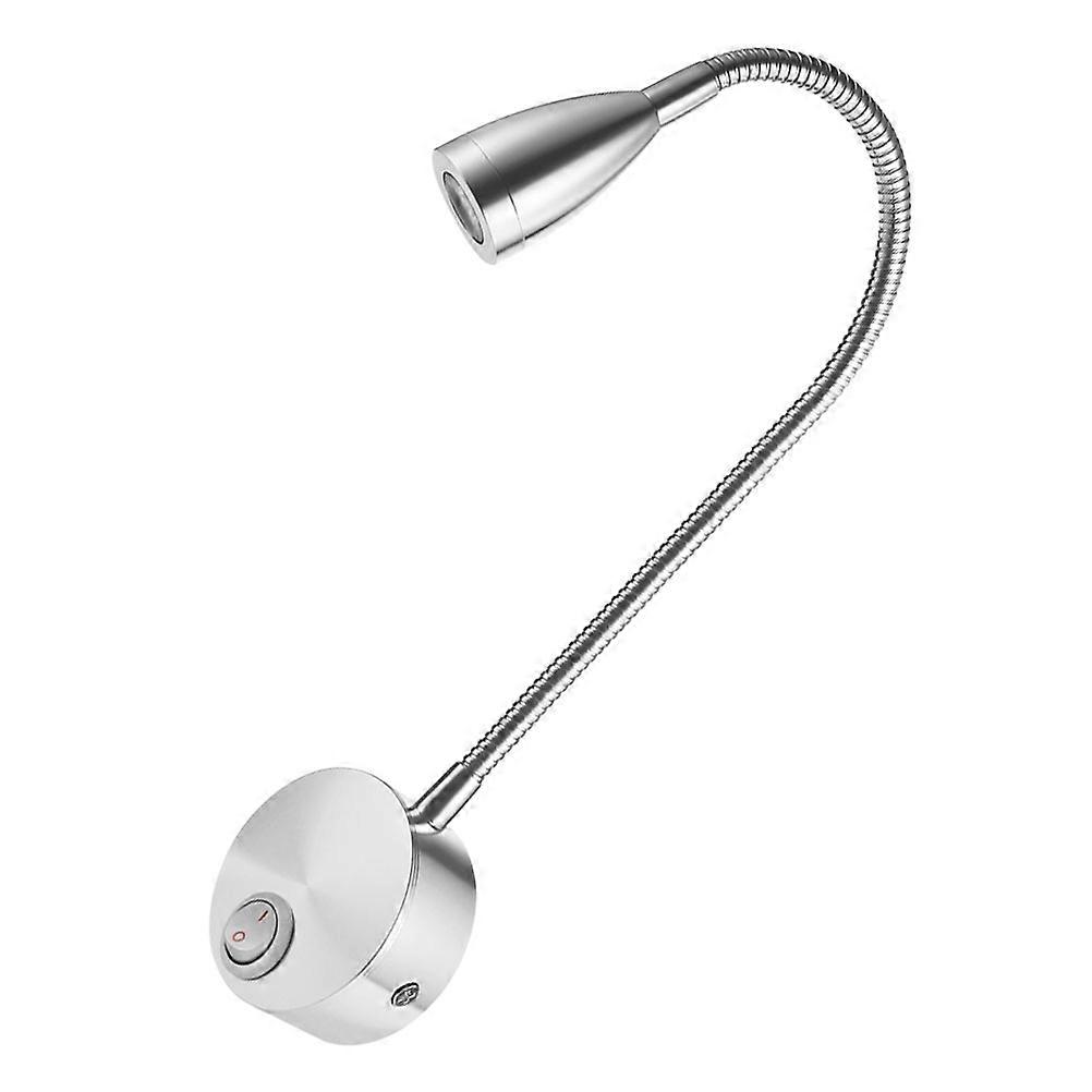 360 Degree Rotating LED Gooseneck Wall Lamp for Bedside Reading Light