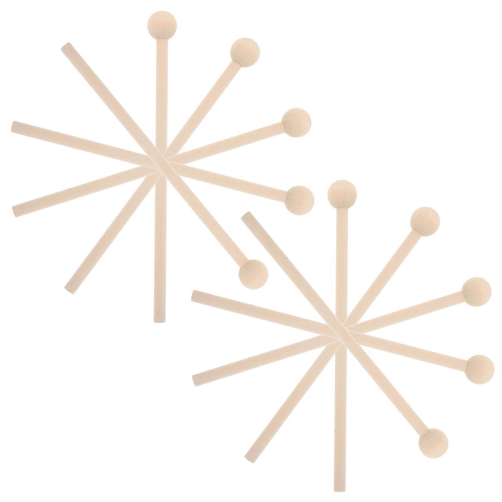 10Pcs Wood Mallets for Percussion Instruments Music Playing Khaki