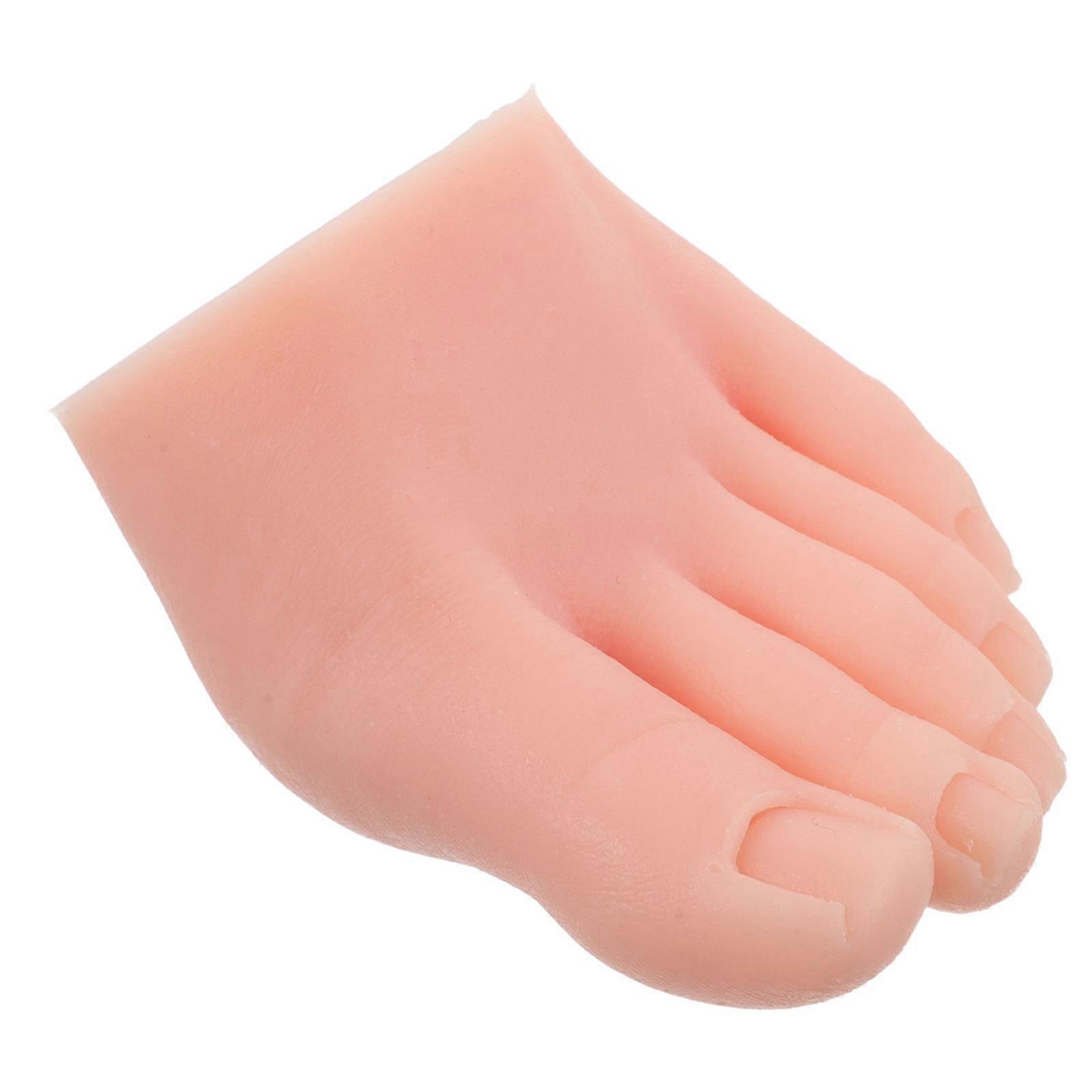 Realistic Silicone Nail Practice Foot Model for Nail Art Training