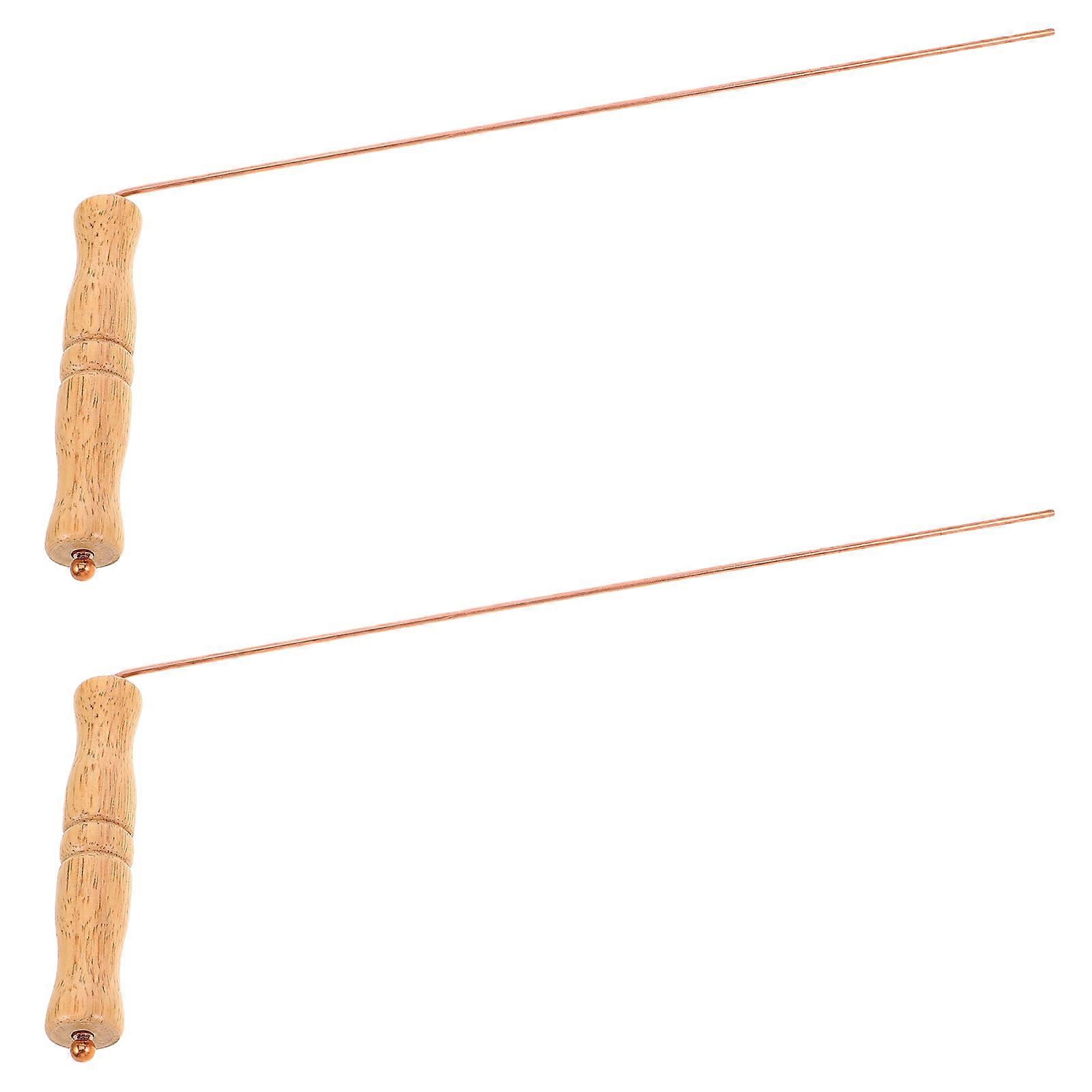 Metal Search System Dowsing Rods For Amateur Use Target Detection Water Divination And Gold Prospecting Golden 2Pcs High Precision Detection