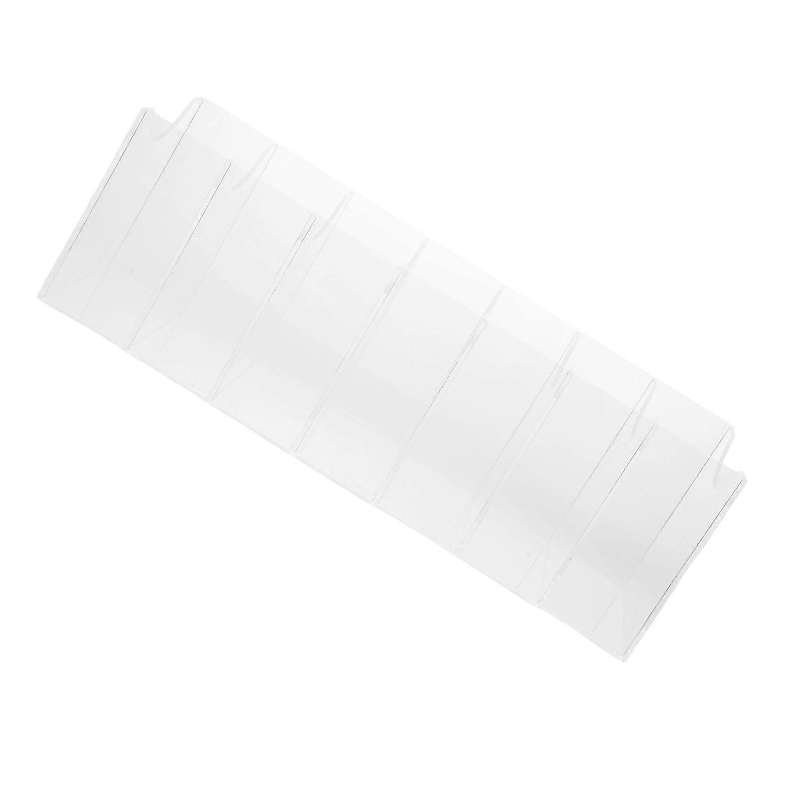 Clear Acrylic Belt Storage Holder for Storage with 7 Compartments