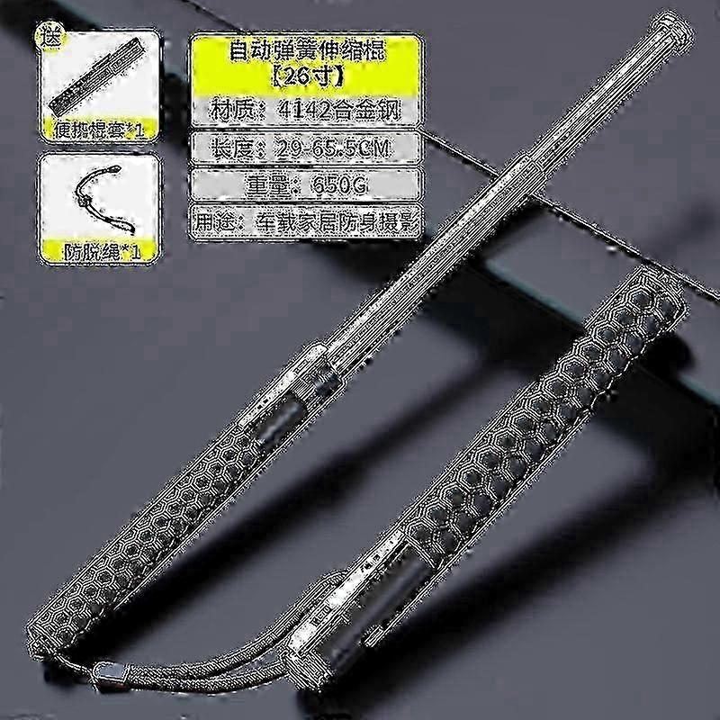 Automatic Spring Retractable Outdoor Hiking Tools Hiking Pole