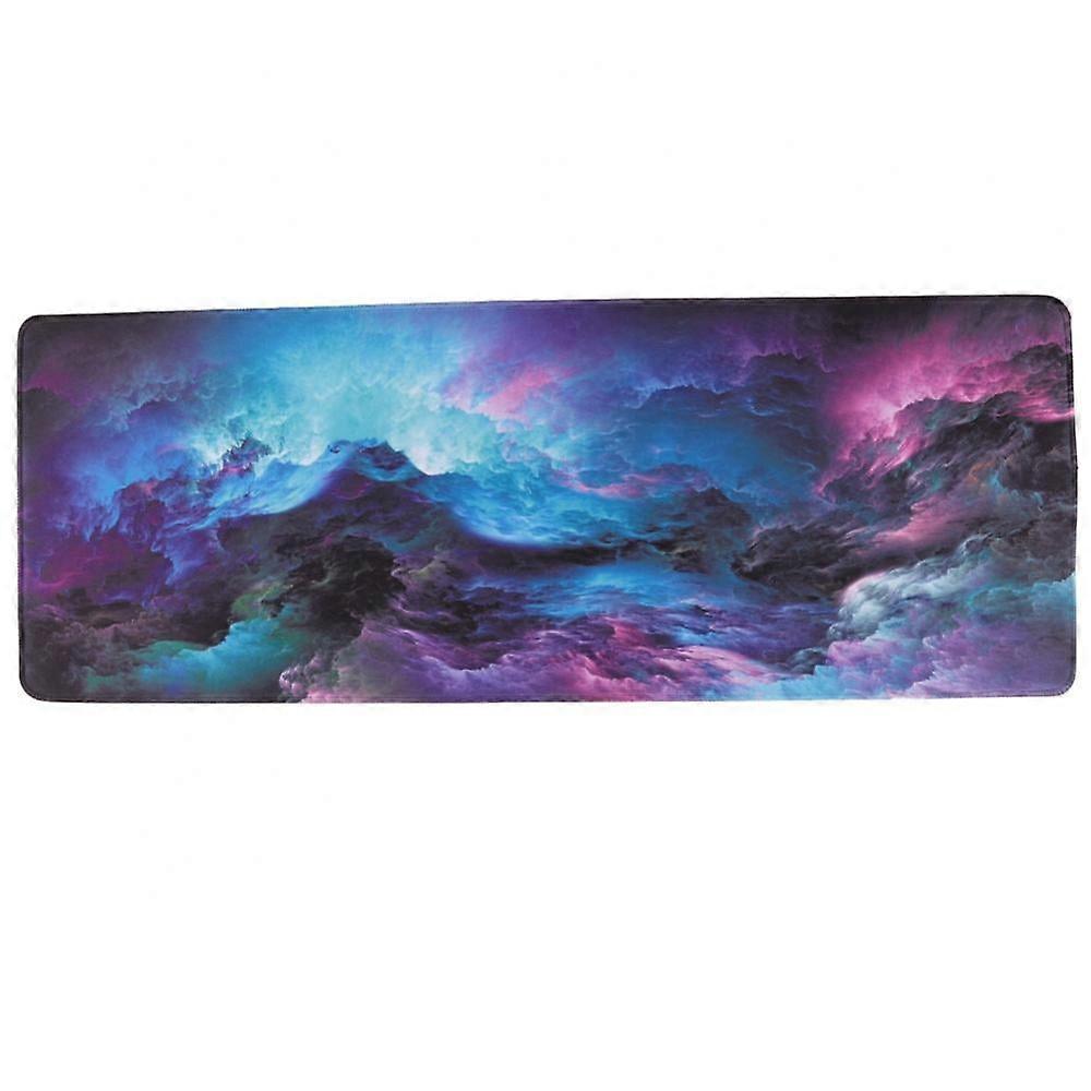 11.8 x 27.5 inch Large Gaming Mouse Keyboard Pad,Soft Extended Non-Slip Rubber Base Computer Notebook Mouse Keyboard Mat Sci-fi Starry Sky Desk Mat