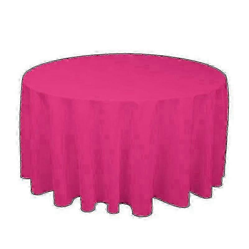 Solid Color Round Tablecloth for Events - Polyester Table Cover