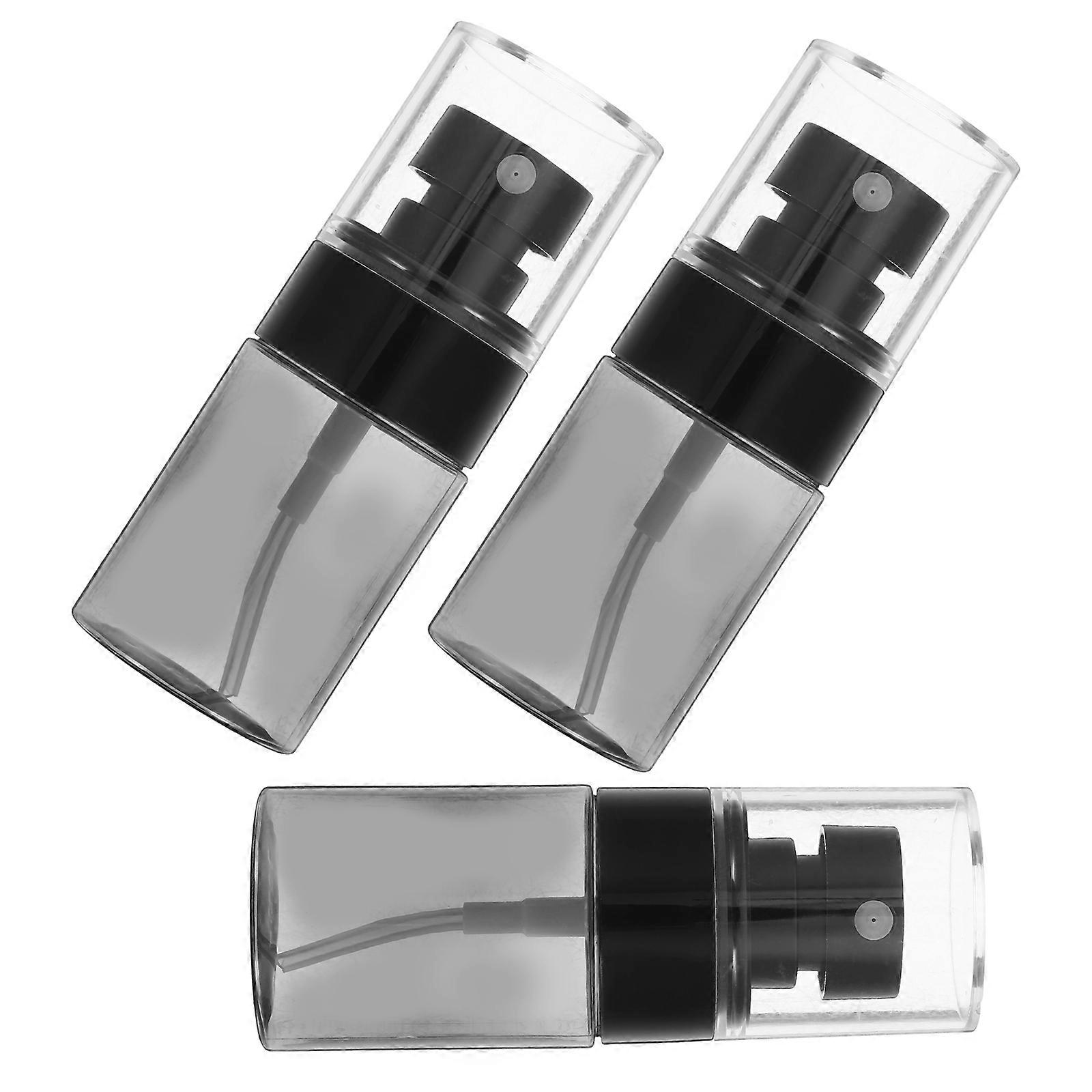 Travel Size Spray Bottles for Storage Use 3Pcs Black Pet Material