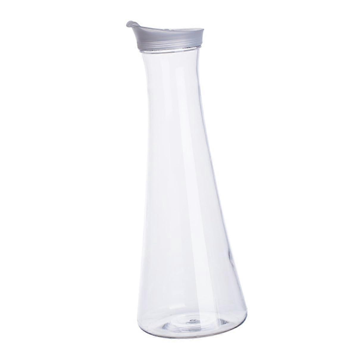 Large Plastic Water Pitcher for Hot and Cold Drinks with Lid, Clear Juice Jug for Parties and Picnic