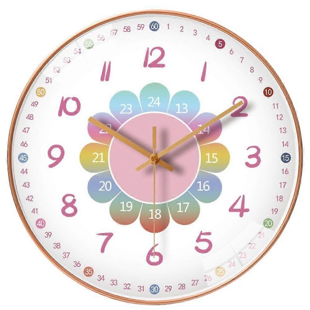 Punch-free Wall Clock Modern Electronic Color Clock Wall Decor Learning Clock  Desktop