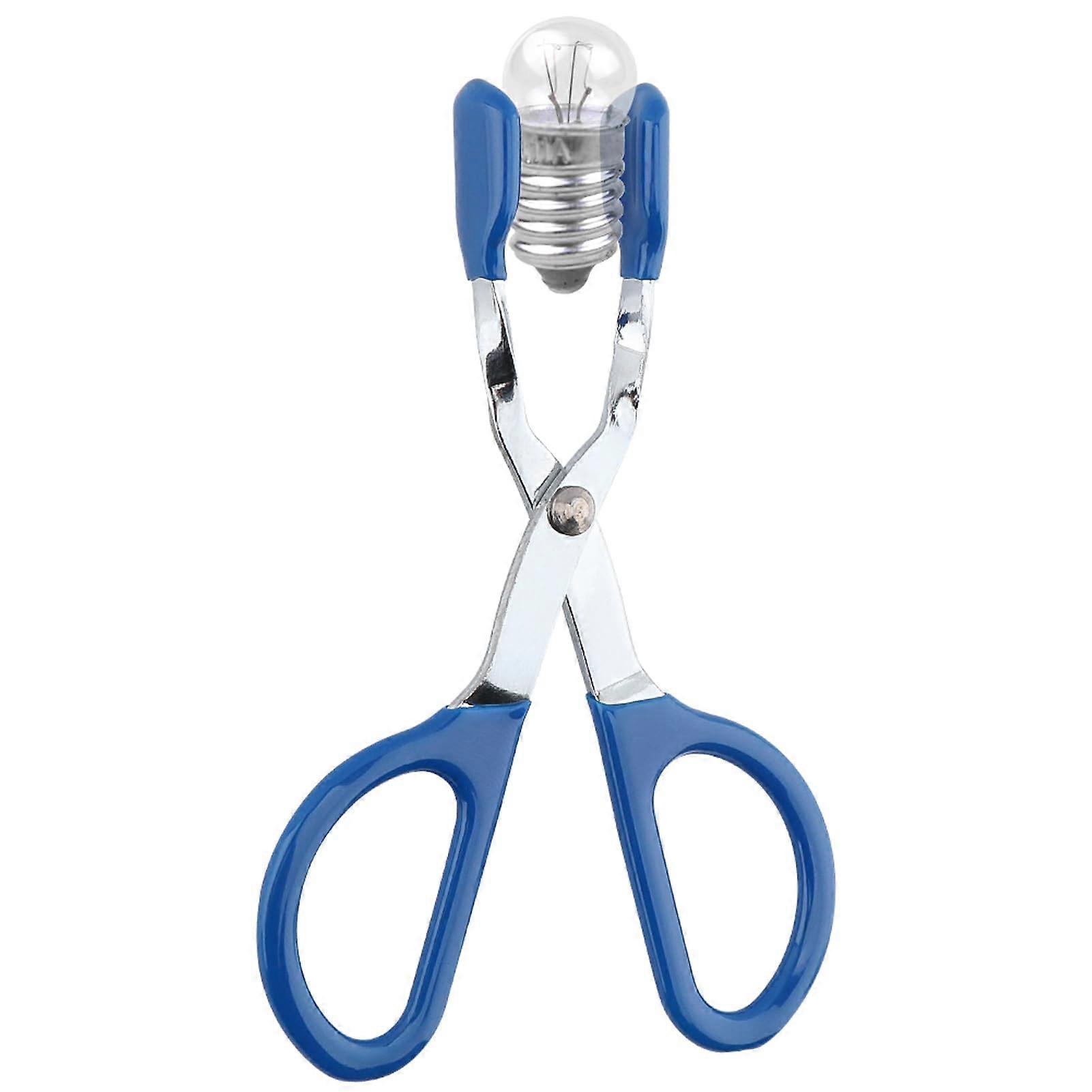 Mini Bulb Removal Tool with Rubber Grip for Safe Hot Bulb Extraction and TightSpace Lighting Tasks (Blue)
