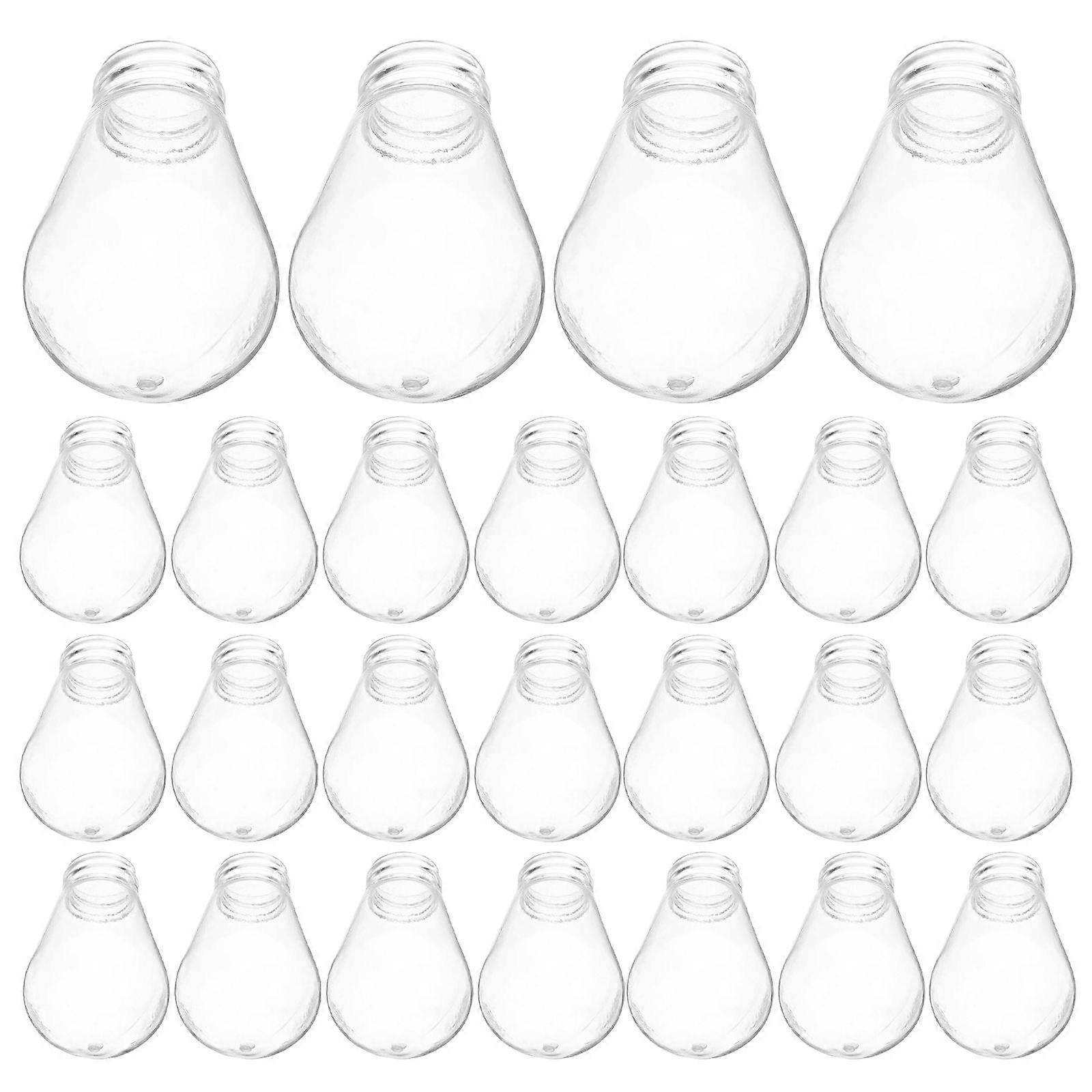 30pcs Light Bulb Covers: E27 Clear Lamp Shade Covers Plastic Bulb Protector for String Lights - Replacement Shell for Home and Outdoor Decorations