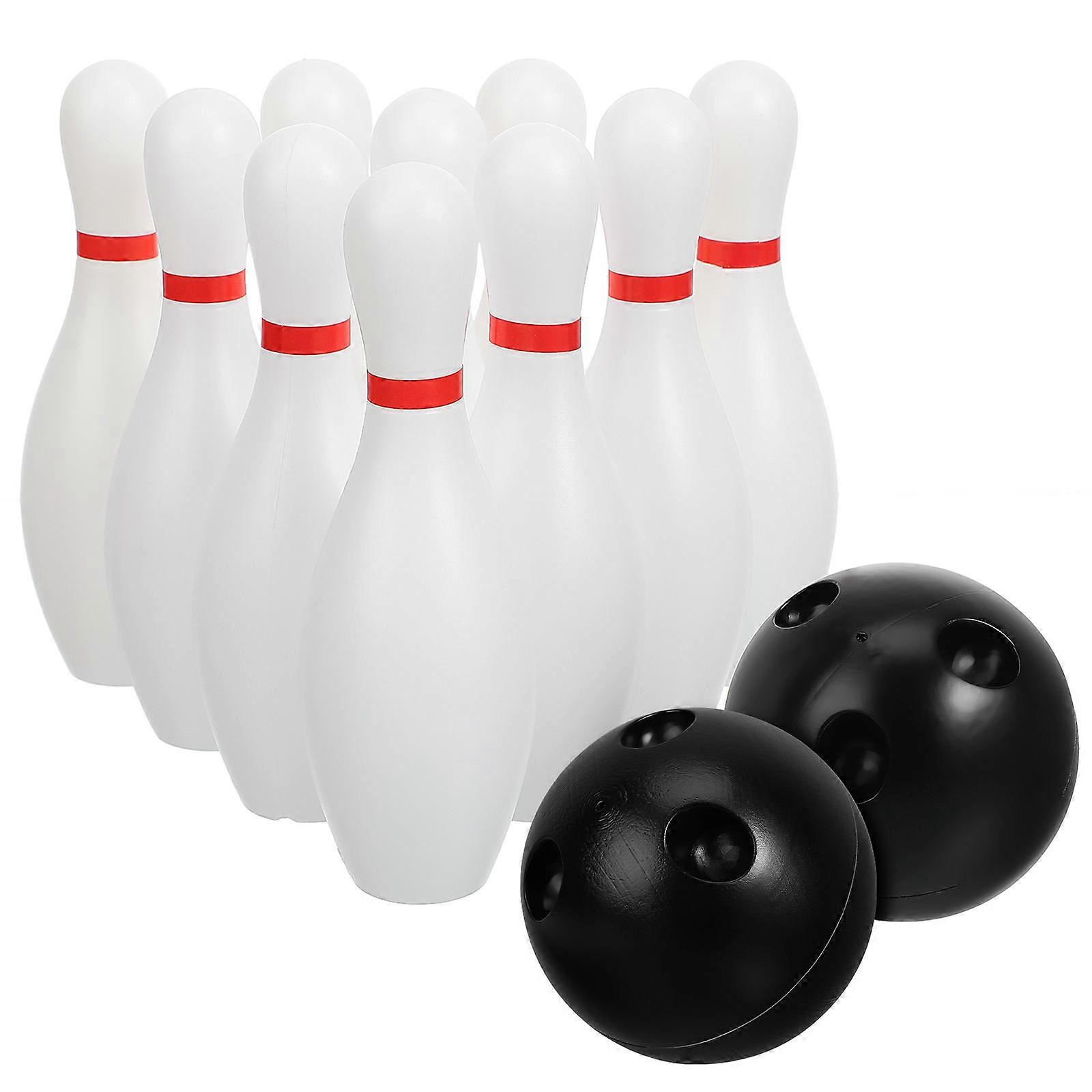 Bowling Play Set for Playing 1Set Compact Plastic Pins and Ball Kit