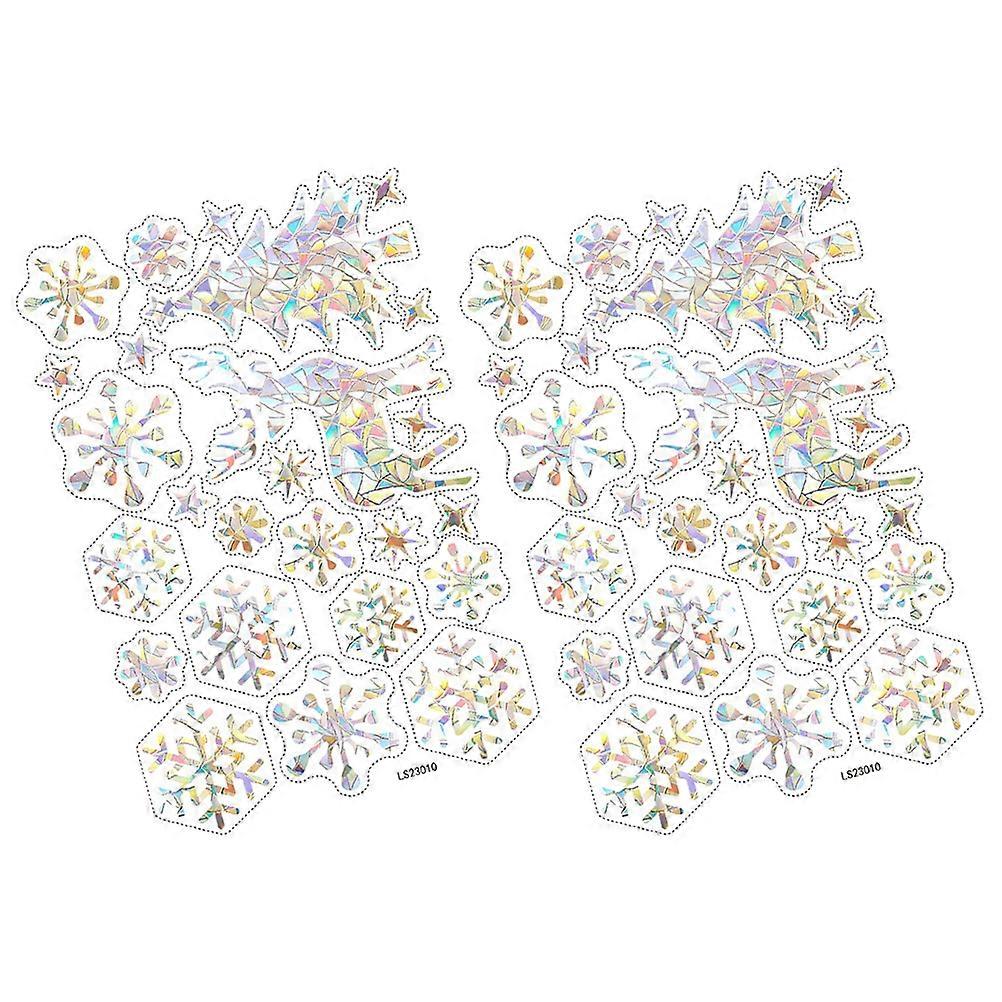 Electrostatic Window Sticker Prism Window Sticker for Decoration 2 Sheets Assorted Color