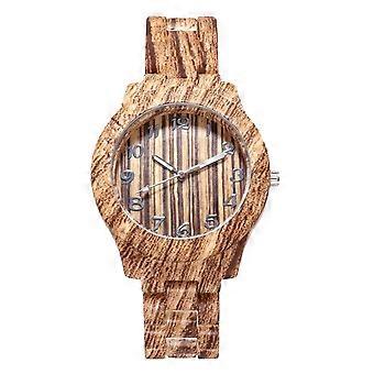 Reloj de pulsera creativo con movimiento de cuarzo, regalo de cumpleaños, color café claro, tamaño 9 x 38 cm, material de aleación, 1 unidad.