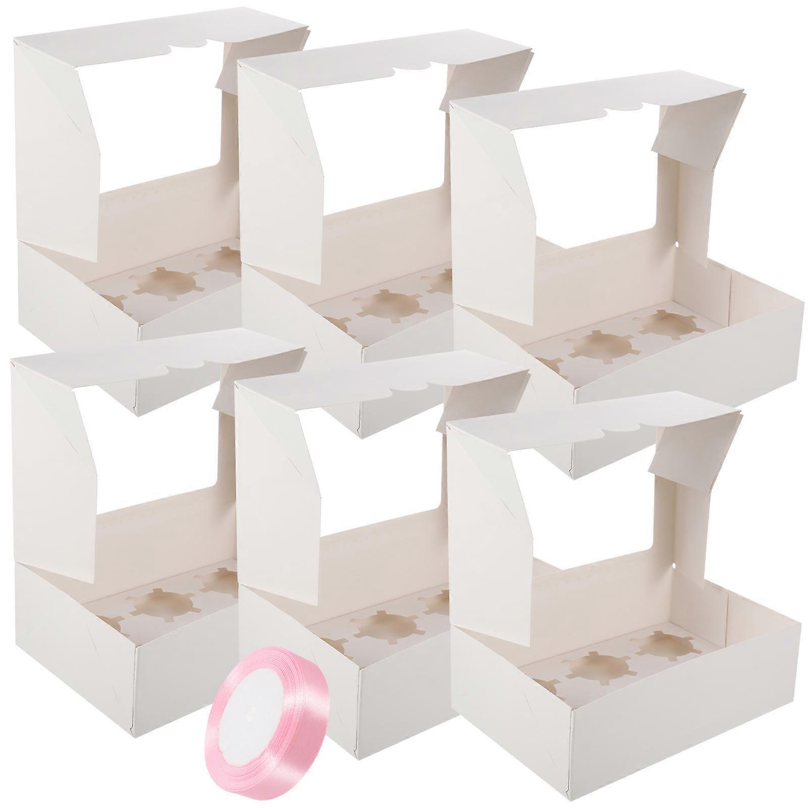 Egg Tart Boxes Paper Muffin Cake Boxes Compartments 1Set