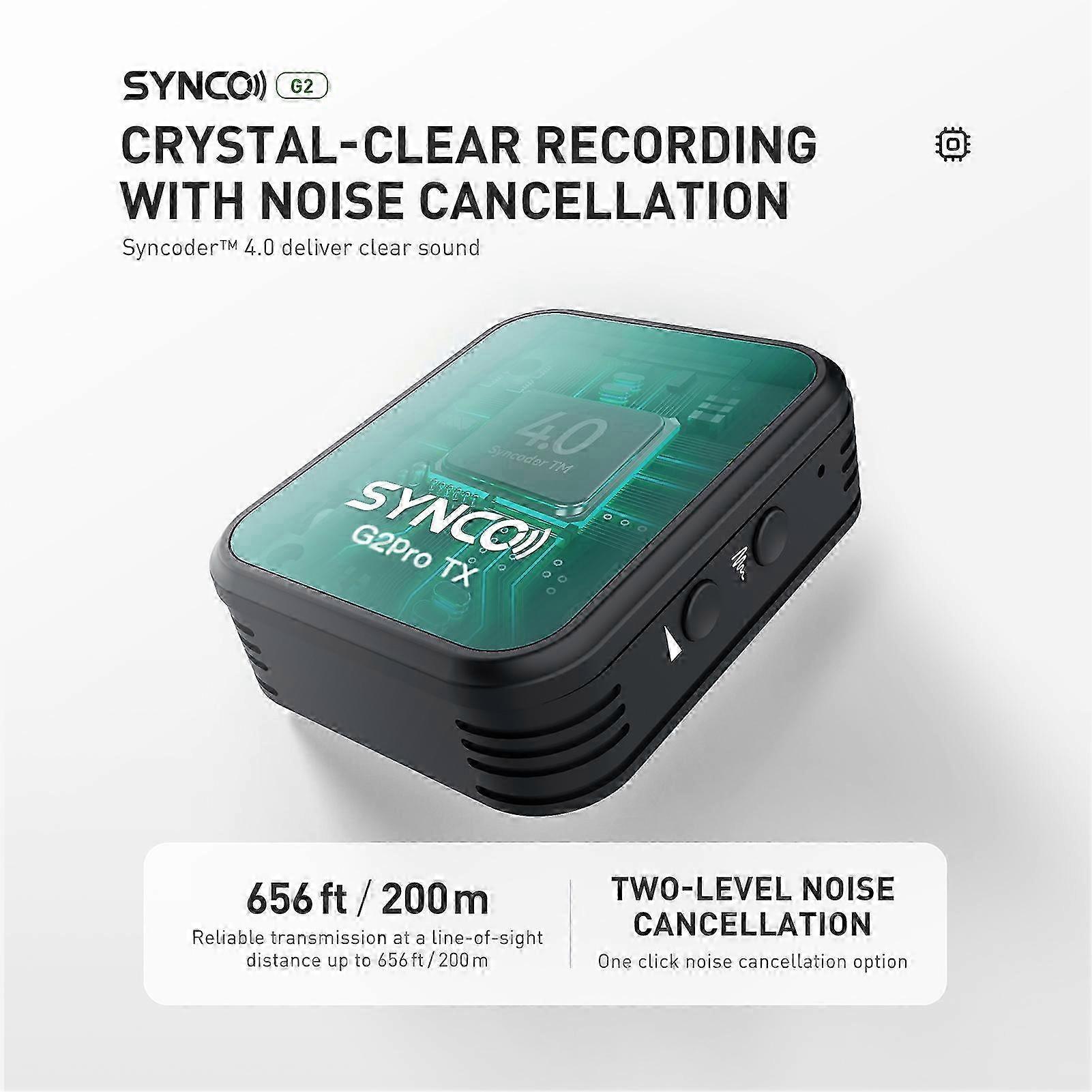 2025 G2A1 Pro Wireless Microphone System 200M Range 8H Battery Case