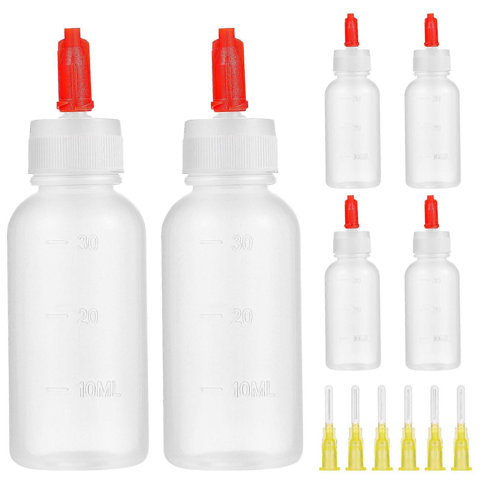 Needle Tip Applicator Bottle for Controlled Glue Dispensing 6Sets