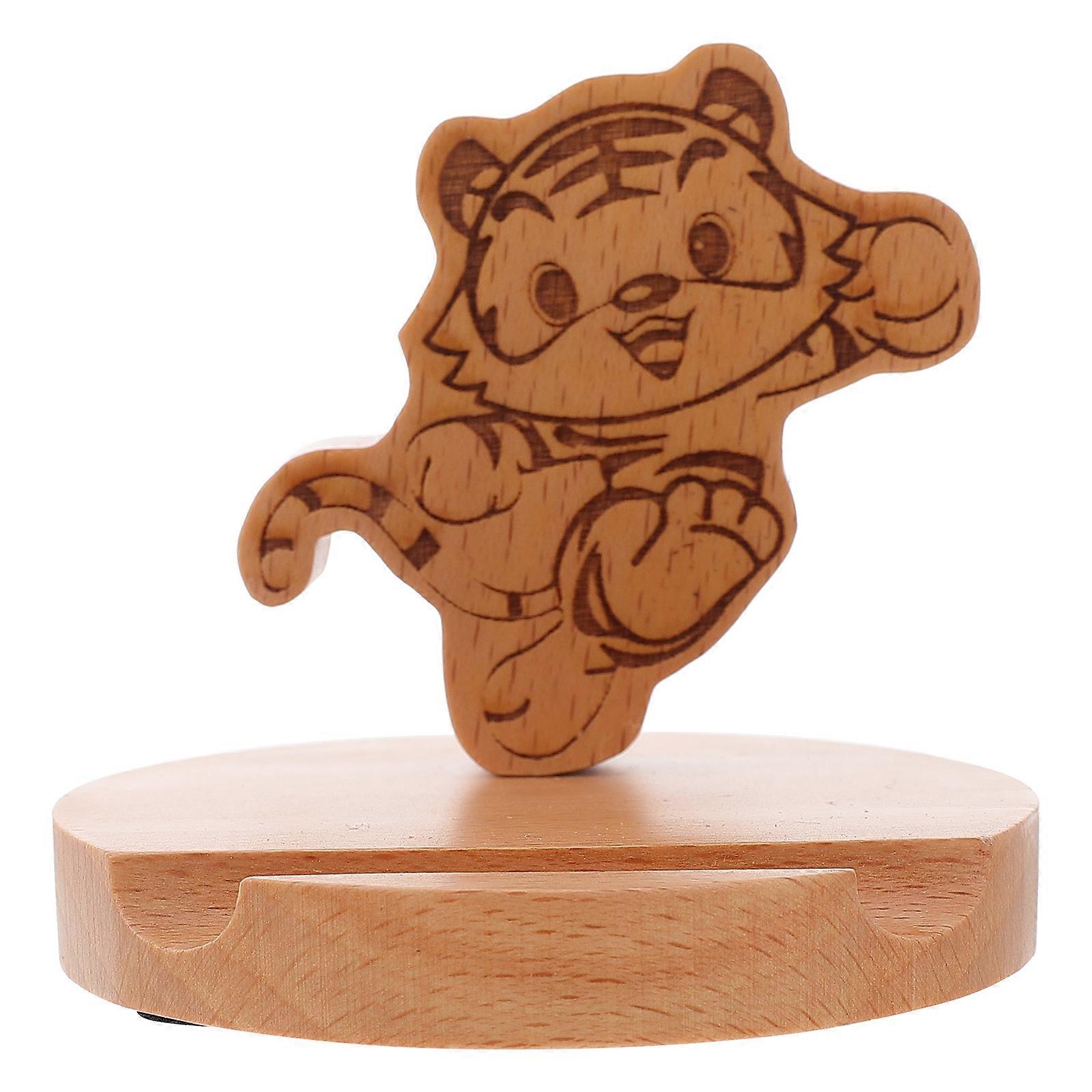 Creative Wooden Phone Stand for Mobile Holding 2Pcs Pack