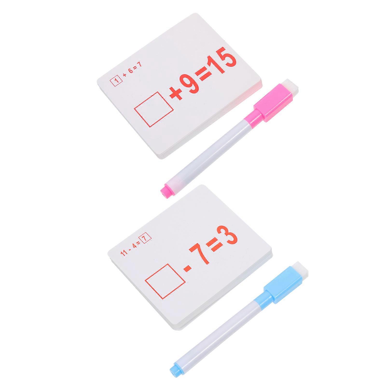 Arithmetic Exercise Flash Cards Math Learning Cards for Learning 8Sets Assorted Color