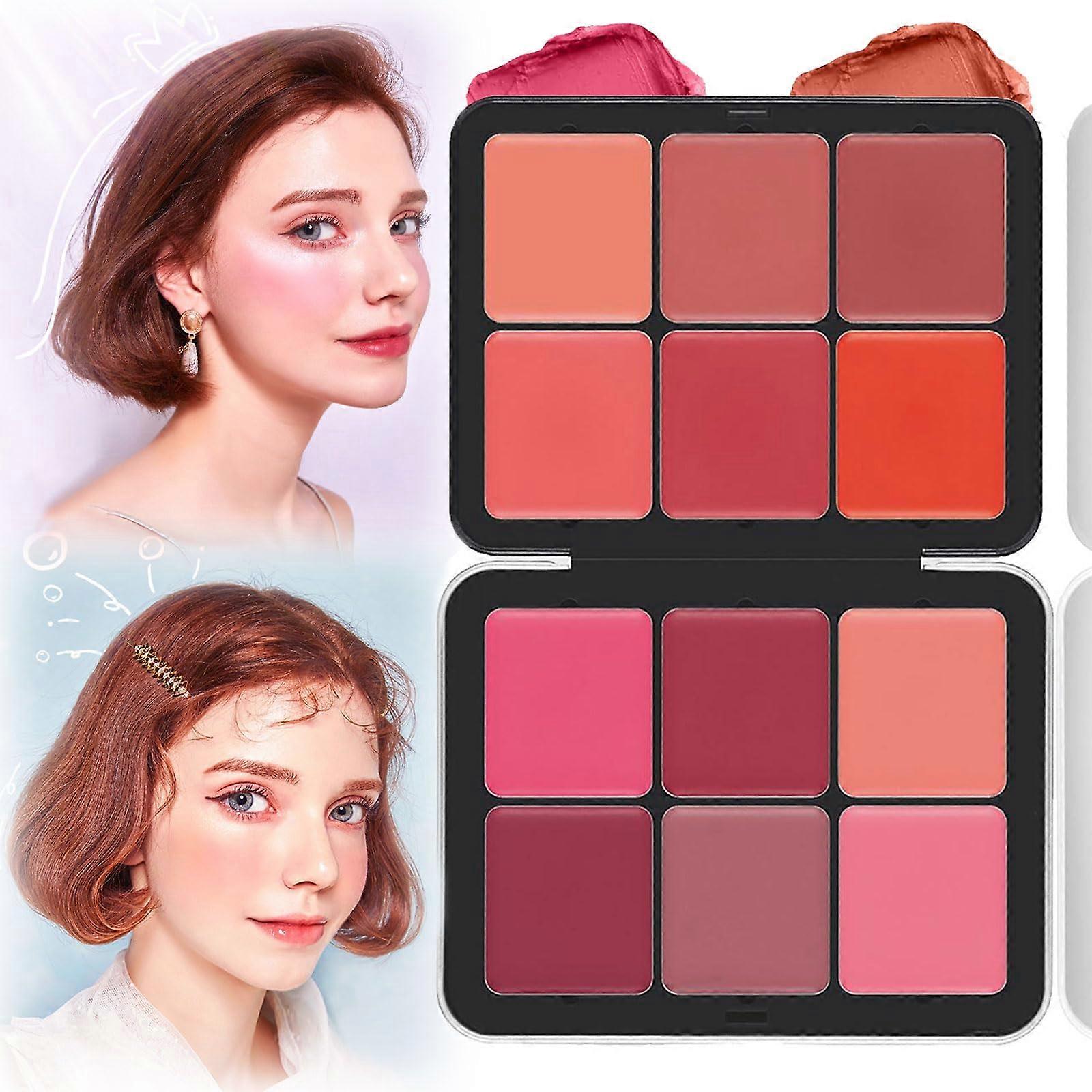 12 Color Cream Blush and Concealer Palette, AllinOne Full Coverage Makeup Kit