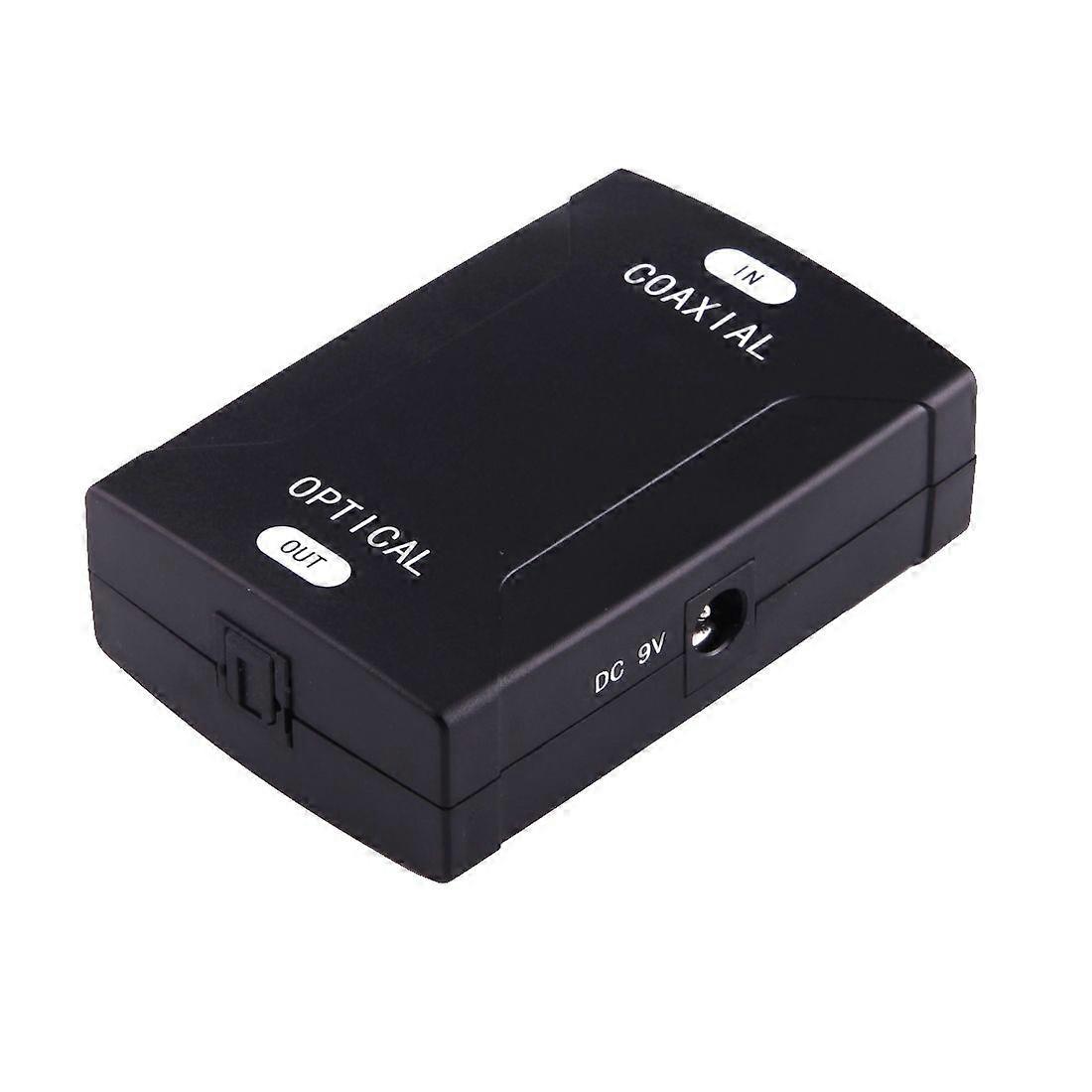 Coaxial RCA Input to Optical Toslink Output Digital Audio Converter Adapter