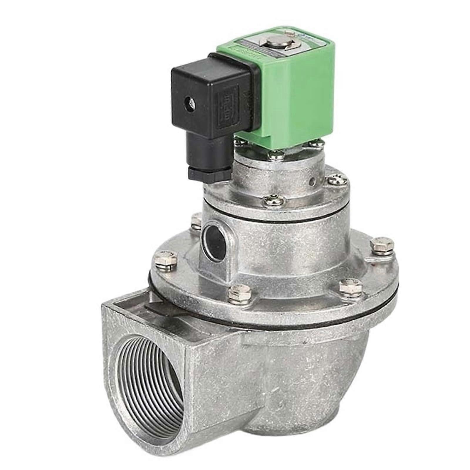 Pulse Jet Valve DC24V Right Angle G1 1/2 Internal Thread Diaphragm Solenoid for Dust Collector